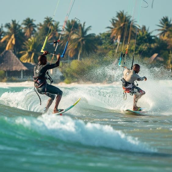 Kitesurfing