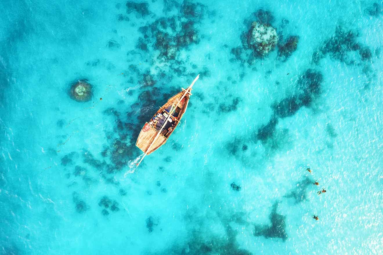 boat trip and enjoy snorkeling in Zanzibar